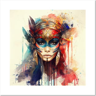 Powerful Warrior Woman #6 Posters and Art